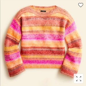 J.Crew Wide Sleeve Alpaca Cropped Sweater